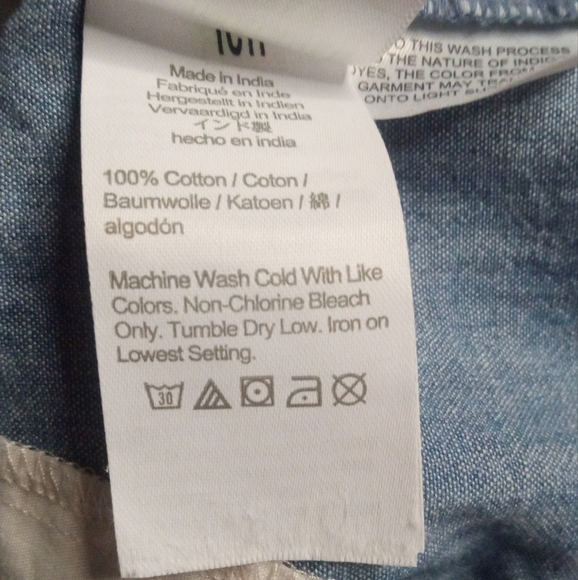 J. Crew Chambray Scalloped Hem Cotton Chino Style Shorts Size 0 - Picture 8 of 8